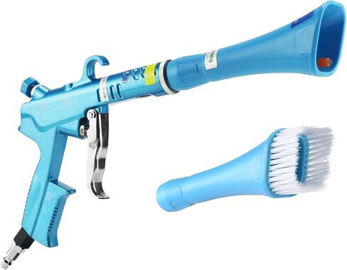 Air Blow Gun Car Detailing Interior Car Cleaning Gun Car Dryer Air Blower for Car Detailing Air Gun Car Dust Cleaner Air Compressor Blower Gun with Nozzle and Auto Detailing Dusting Brush in Saudi Arabia