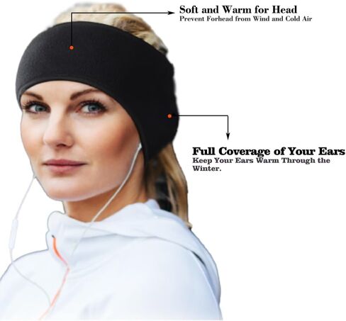 Winter Ear Warmer Headbands,Thermal EarMuffs Cover Headband for Men Women in Cold Weather Ski Running Cycling in Saudi Arabia