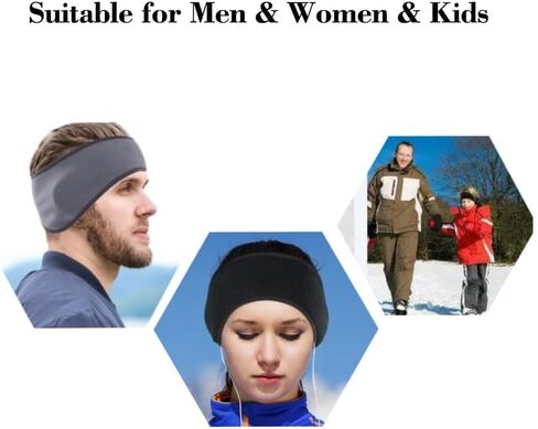 Winter Ear Warmer Headbands,Thermal EarMuffs Cover Headband for Men Women in Cold Weather Ski Running Cycling in Saudi Arabia