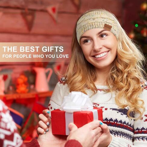 Winter Headbands for Women Ear Warmer, Knit Womens Winter Headband Thick Ear Warmers for Women Soft Warm Head Wraps Ear Covers for Cold Weather in Saudi Arabia