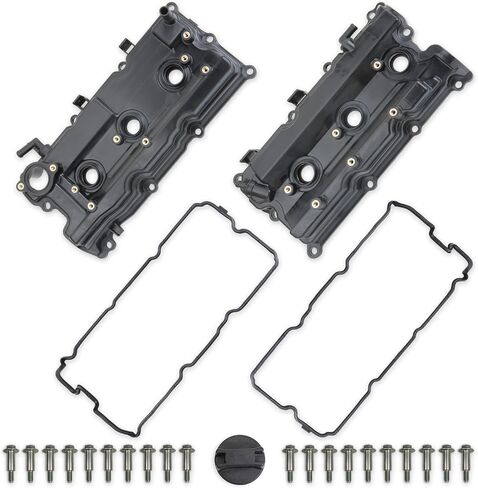 MITZONE Valve Cover Left and Right with Gasket Bolts Compatible with 2002-2004 Nissan Pathfinder Infiniti QX4 3.5L Replace 13264-5W500 13264-5W510 in Kuwait
