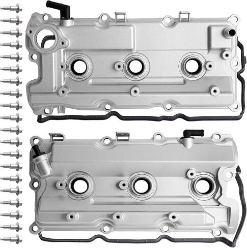 MITZONE Valve Cover Left and Right with Gasket Bolts Compatible with 2002-2004 Nissan Pathfinder Infiniti QX4 3.5L Replace 13264-5W500 13264-5W510 in Kuwait