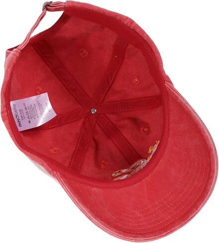 InnoBeta Chinese New Year 2025 Gifts Cap - Year of The Snake - Adjustable Vintage Washed Cotton Embroidered Hat - Deco for Lunar New Year - Red in Saudi Arabia