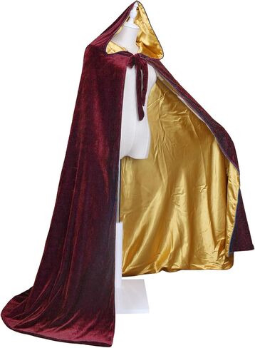 Velvet Renaissance Medieval Cloak Cape Lined with Satin in Saudi Arabia