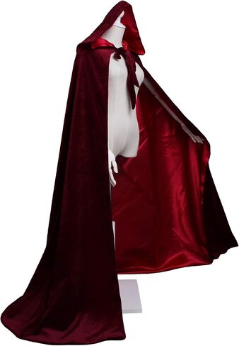 Velvet Renaissance Medieval Cloak Cape Lined with Satin in Saudi Arabia