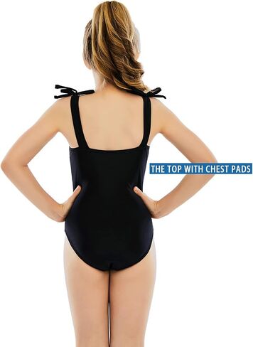 MIENOE Teen Girls' Swimsuits One Piece Kids UPF 50+ Sun Protection Bathing Suits with Chest Pads Cute Girl Piece ﻿ in Saudi Arabia