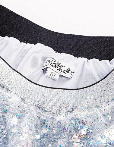 Danna Belle Girls Sequin Skirt Sparkle Mini High Waist Party Tutu Skirts for Girls 5-12Years in Saudi Arabia