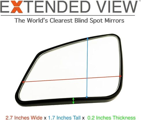 Custom Blind Spot Mirrors- Compatible with 2019- Present Toyota Rav4 | blind spot mirrors compatible with 5th Generation Rav4 factory mirrors | NXTGEN Extended View Blind Spot Mirrors in Kuwait