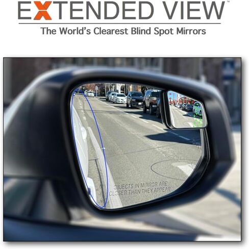 Custom Blind Spot Mirrors- Compatible with 2019- Present Toyota Rav4 | blind spot mirrors compatible with 5th Generation Rav4 factory mirrors | NXTGEN Extended View Blind Spot Mirrors in Kuwait