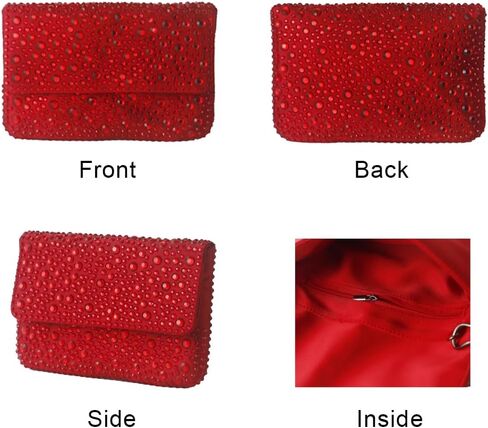 Evening Clutch Purses for Women Ladies Sparkling Wedding Crystal Rhinestone Bag in Saudi Arabia