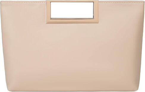 Fashion Top-Handle Bag for Women Trendy Crossbody Clutch Purse PU Leather Classic Handbag with Metal Chain in Saudi Arabia
