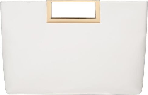 Fashion Top-Handle Bag for Women Trendy Crossbody Clutch Purse PU Leather Classic Handbag with Metal Chain in Saudi Arabia