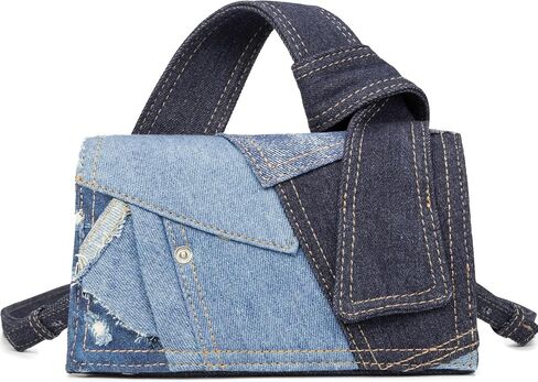 Purses For Women Trendy Mini Purse Cute Purses Denim Mini Bags For Women Top Handle Clutch Handbag Best Gift For Teen Girl in Saudi Arabia