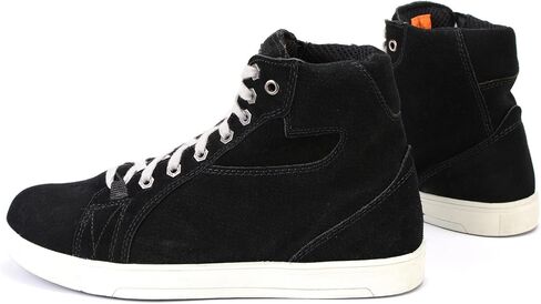 Milwaukee Leather MBM9106 Men's Premium Black Suede Leather Reinforced Street Riding Shoes w/Ankle Support - 10.5 in Kuwait