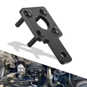 Crankshaft Pulley Holding Tool Crankshaft Vibration Harmonic Damper Holder Tool Compatible with VW Routan Dodge Chrysler Ram 3.6L 3.2L 3.0L OEM Replace 10198A.