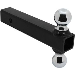 Quick Products QP-HS1820 Class III Trailer Ball Mount with Double Welded Hitch Balls - 5000 lbs. (1-7/8" and 2" Ball Size)