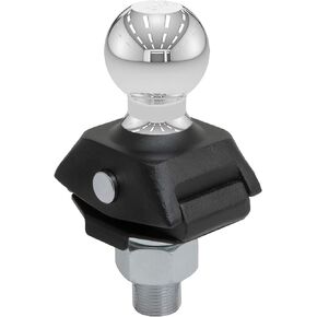 CURT 40047 RockerBall Cushion Hitch Trailer Ball 7,500 lbs, 2-Inch Diameter, 1-Inch Shank