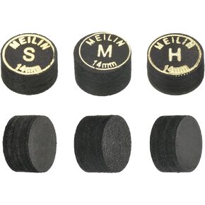 PATIKIL Pool Cue Tips Kit Multiple Layer Pool Billiard Cue Tips Laminated Glue-on Snooker Stick Tip Billiard Accessories