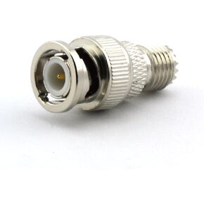 Maxmoral 2PCS BNC Male to Mini UHF Female Connector RF Coax Coaxial Adapter