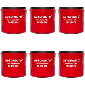 29539579 Transmission Filter Compatible With Allison 1000 2000 2400 Transmissions, 6.6L Duramax Diesel Engine, 01-19 Chevy Silverado/GMC Sierra 2500HD Replaces P550606,57701,TF950(set of 6)