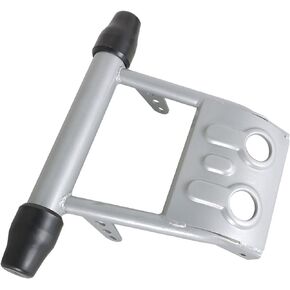 Silver Front Bumper Guard and Rubber End Caps Replacement for Yamaha Banshee 350 1987-2006