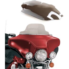 WYNMOTO Clear 8" Wave Windshield Windscreen Compatible for 1996-2013 Harley Davidson Touring Street Glide Electra Glide FLHT FLHTCU Ultra Classic Glide FLHX FLHTK 96-13 (Tint)