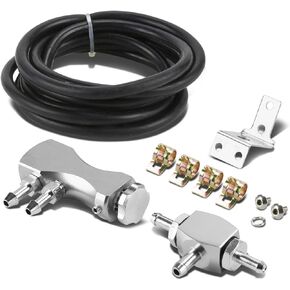 DNA Motoring BCT100SL Universal Fit Adjustable Boost Controller,Silver