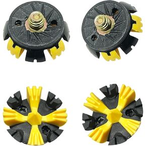 28 قطعة من أحذية الجولف ZHBD استبدال مرابط الجولف بخيط 1/4 بوصة أيضًا لأحذية الرجبي وتي شيرتات الجولف ومفتاح الربط (أسود أصفر) in Kuwait