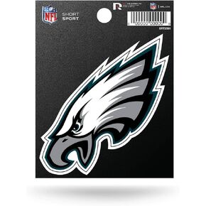 Rico Industries NFL Football Philadelphia Eagles Short Sport Decal 3.75' x 4.75' Die Cut Team Logo Short Sport Decal