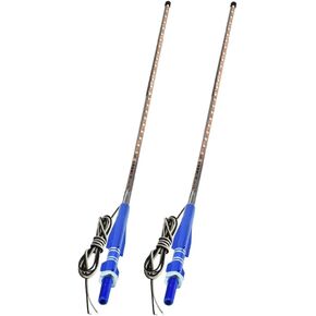 2Pcs 2FT RGB LED Whip Lights 270° Auto Strobe LED Antenna Light Waterproof for Off-Road ATV UTV RZR Truck Boat Can-am. (60cm)