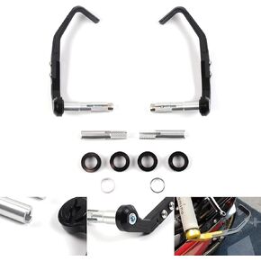 Arashi 7/8 inch 22mm Universal Motorcycle Handlebar Brake Clutch Lever Protector Hand Guards Handguards for CBR600RR CBR1000RR S1000RR YZF R1 R3 R6 MT09 Ninja 250R 300 400 GSXR 1000 600 750 Black in Saudi Arabia