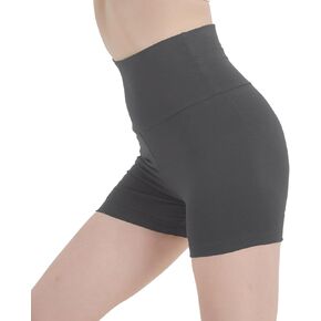 MC&LO High-Waist Cotton Spandex Yoga Shorts for Women - Sexy & Cute Gym Fitness, Dance & Workout Shorts