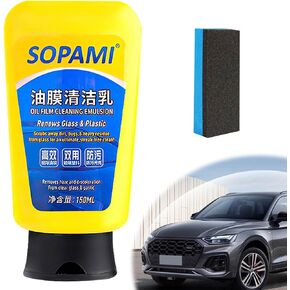 Sopami Oil Film Cleaning Emulsion,Sopami Oil Film Emulsion Glass Cleaner, Sopami Car Glass Oil Film Cleaner, Quick Effect Coating Agen,Glass Oil Film Remover, Auto Glass Oil Film Cleaning Milk