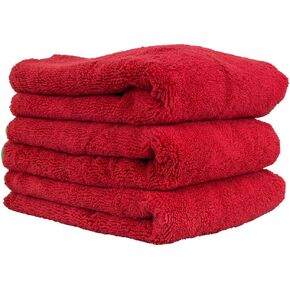 Chemical Guys MIC99703 Red 24" x 16" Fluffer Miracle Supra Mircofiber Towel, , 1 Pack