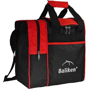 BALIKEN Single Bowling Ball Bag with Padded Ball Holder, The Bowling Bag Fits 1 Bowling Balls & Pair of Men Shoes in Size 13