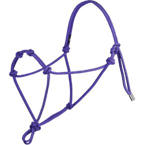 Harrison Howard Super Sturdy Horse Rope Training Halter with 4 Knot 1/4" Stiff Halter Cord