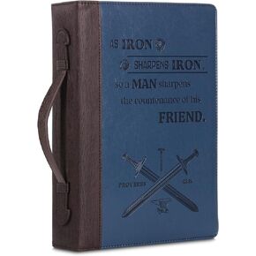 Mr. Pen- Bible Covers for Men, 10.7" x 7.5" x 2.4", Bible Case for Men, Bible Bag, Bible Cases, Mens Bible Cover, Faux Leather Bible Covers for Men, Bible Cover Case, Bible Carrying Case, Bible Holder
