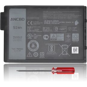 7WNW1 Laptop Battery Replacement for Dell Latitude 5424 5420 Rugged Latitude 7424 Rugged Extreme 0DMF8C 0GK3D3 451-BCHV 6NNCF DMF8C DMF0C DP3KF GK3D3 GK3D3 P85G P85G001 P86G001 451-BCHV 11.4V/51Wh