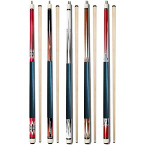 Set of 5 Pool Cues Billiard House Bar Pool Cue Sticks
