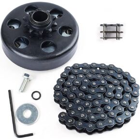 LotFancy Go Kart Clutch 3/4 Bore 10T with #40 41 420 Chain, Centrifugal Clutch Fit for Go Kart Minibike MB165 & MB200, Up to 6.5HP, 1pc Connecting Link Included