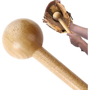 Baseball Glove Mallet - Shaping Hammer for Glove Break-in, Wooden Long Handle One-Piece Softball & Baseball Mitts Shaper Tool for Adult Youth Catchers