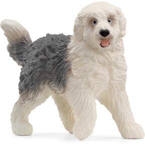 Schleich Farm World New 2024 Farm Animal Toy Old English Sheepdog Dog Figurine