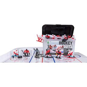 Kaskey Kids Blackhawks vs Red Wings NHL® Hockey Guys Action Figure Set – 27 Pieces and Accessories