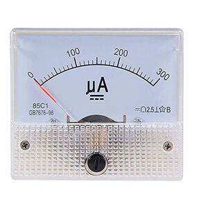 YXQ DC 300uA Analog Current Panel 85C1 Amp Ammeter Gauge Meter 2.5 Accuracy for Circuit Measurement Tester