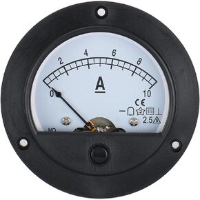 Baomain Ammeter 65C5 Ampere Panel Meter Analog Ammeter Built-In Shunt DC 0-10 A Class 2.5 CE