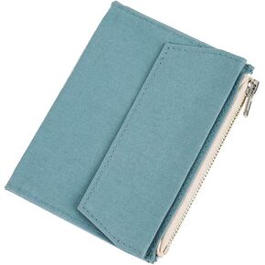 Moterm Canvas Zipper Pocket for Travelers Notebook, 1 Insert Pouch Refill for TN Accessories Paper Card Holder Storage Bag (Passport Size,Olivegreen)