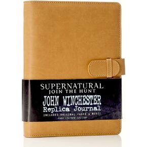 Supernatural John Winchester's Journal, Official Replica From Supernatural, Biggerson's Turducken Ad, Mystery Spot Brochure and 5 News Articles