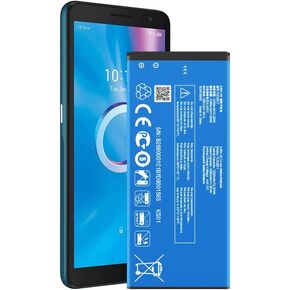استبدال بطارية Soseeiu TLi028C7، (𝟐𝟎𝟐𝟰 𝐍𝐞𝐰 𝐔𝐩𝐠𝐫𝐚𝐝𝐞) متوافق مع Alcatel per 1A 1B Year 2020 Phone 5002H Tracfone A3 A509DL 3.85V,3200mAh/ 12.32 واط ساعي