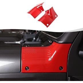 Cowl Body Armor Outer Cowl Covers Corner Guards Compatible with 2018-2023 Jeep Wrangler JL JLU & Jeep Gladiator JT 2/4 Door(Matte Black)