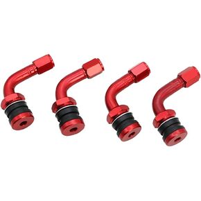4 Pcs PVR32 Bolt-in Tubeless Tire Valve Stems Fit 0.453 Inch Rim Holes 90 Degree